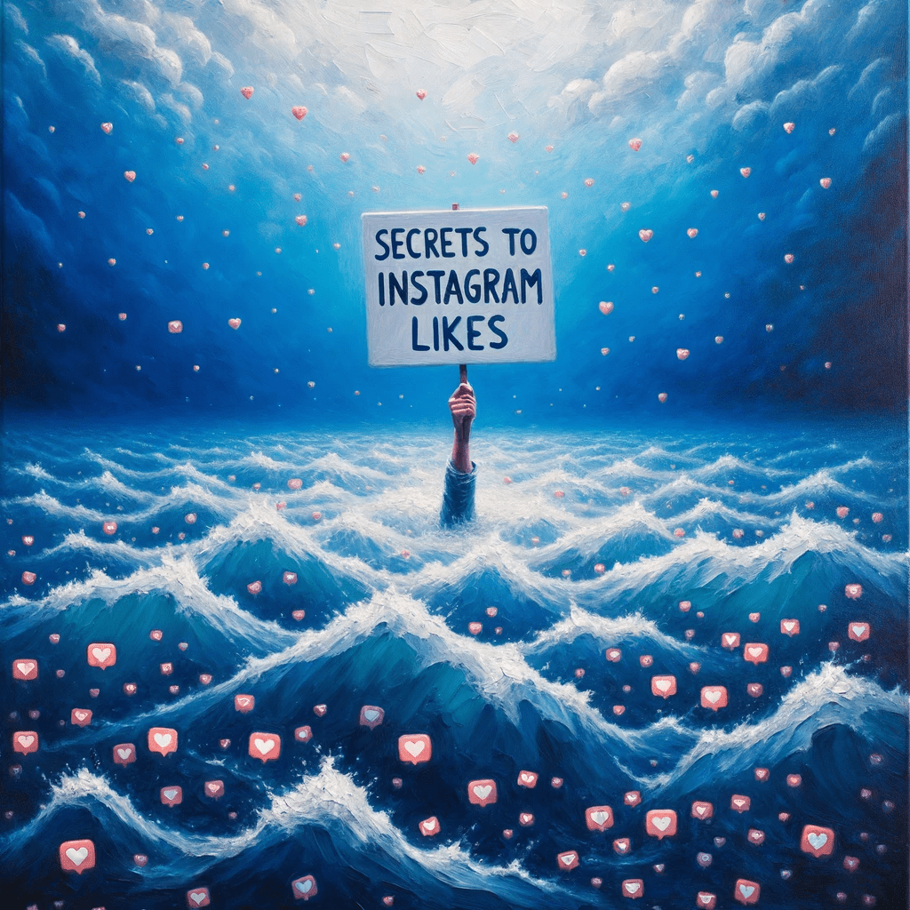 A sign that shows the secrets to Instagram likes