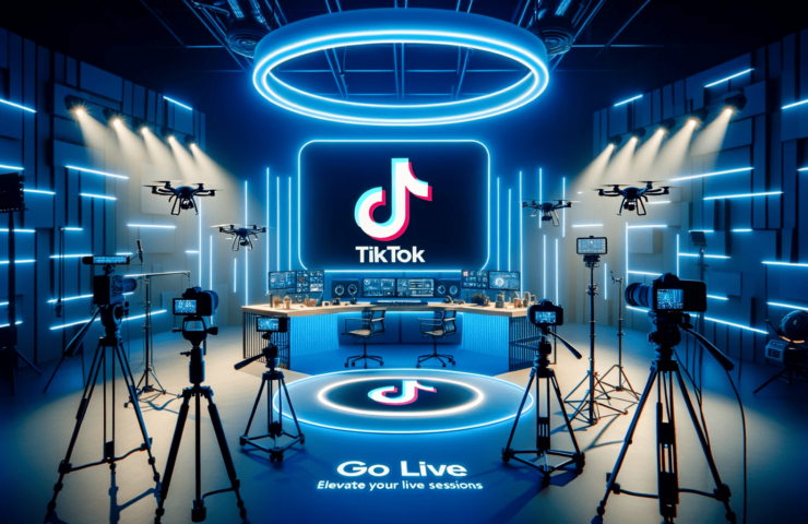 A studio where you can go live on TikTok