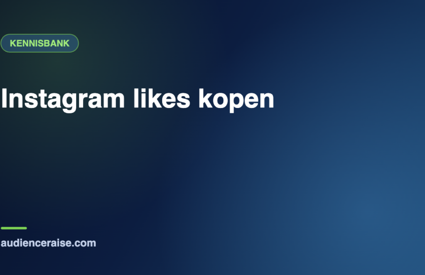 Instagram likes kopen | Kennisbank Audience Raise