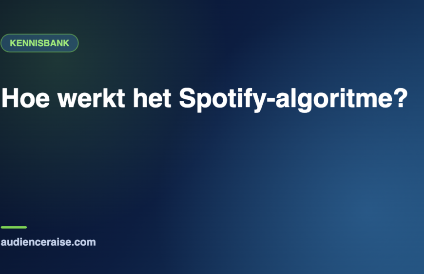 Hoe werkt het Spotify-algoritme? | Kennisbank Audience Raise