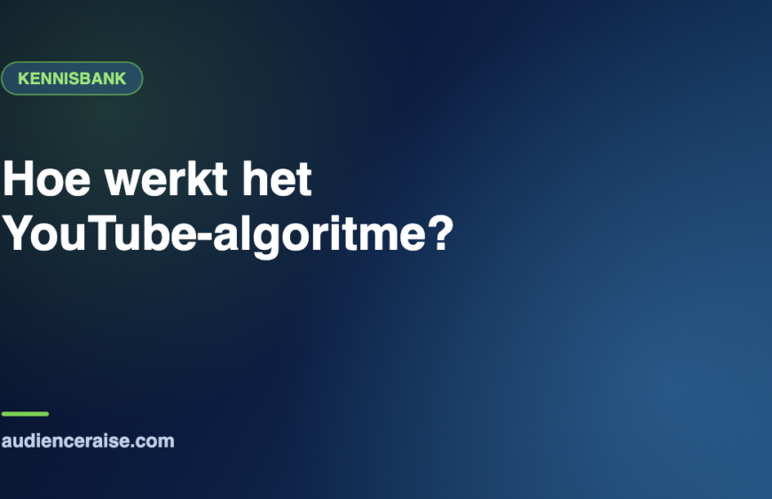 Hoe werkt het YouTube-algoritme? | Kennisbank Audience Raise